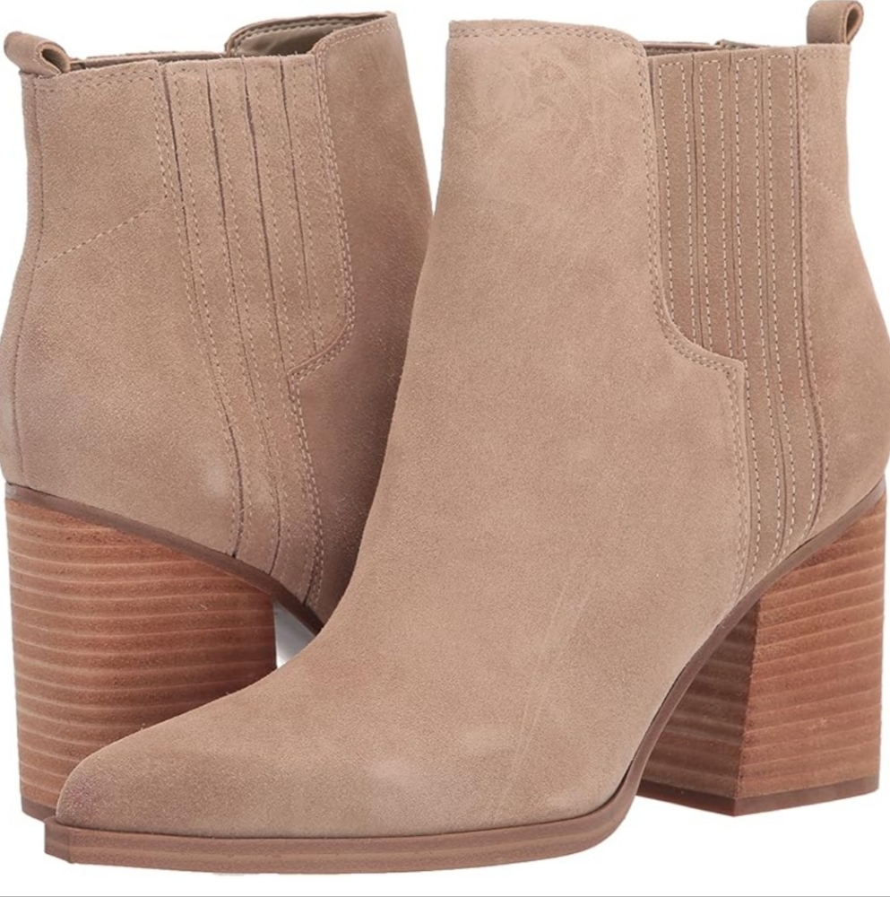 Women's Tan Suede Ankle Boots
